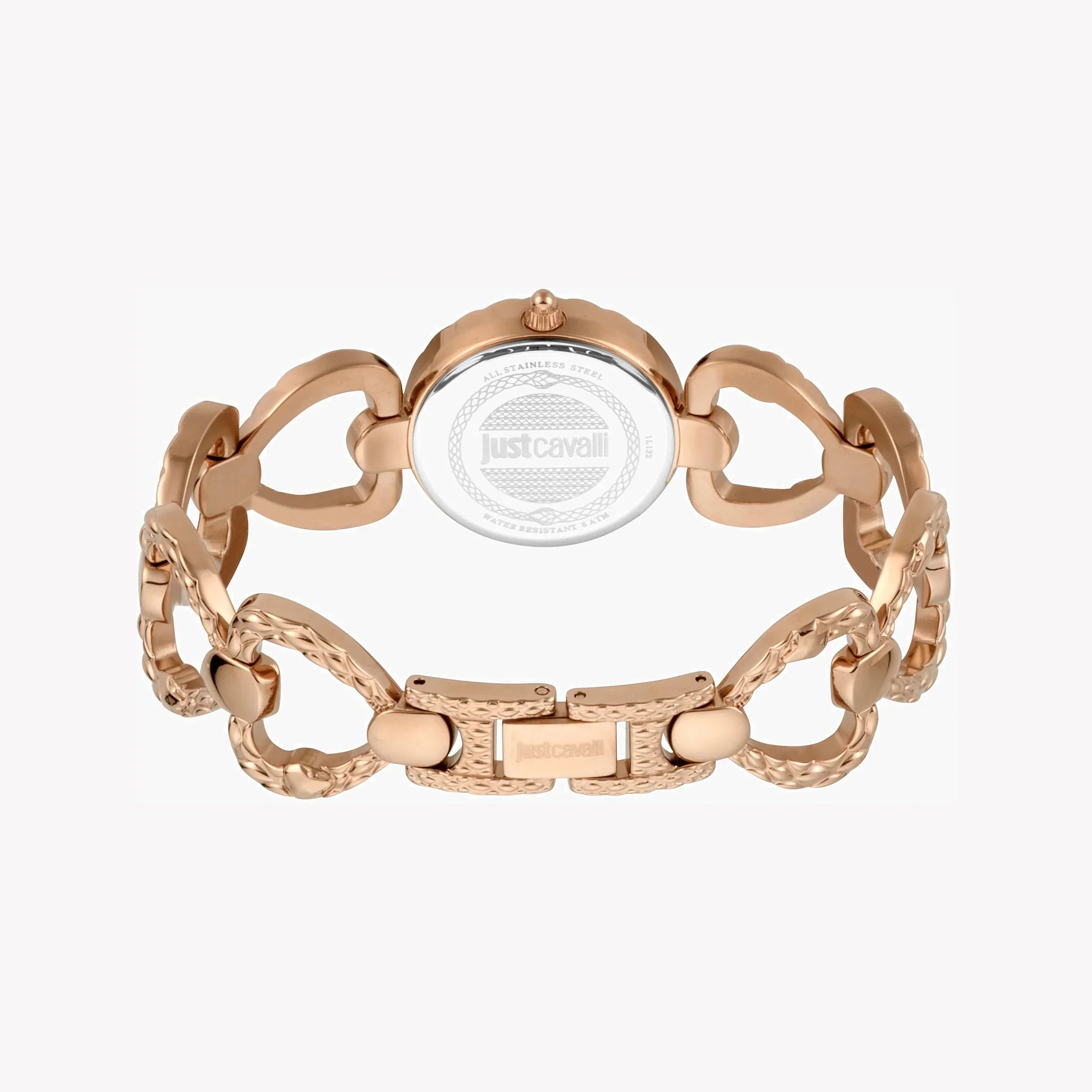 Just Cavalli Women's Rose Gold Watch, Silver Dial | Jc1l132m0085