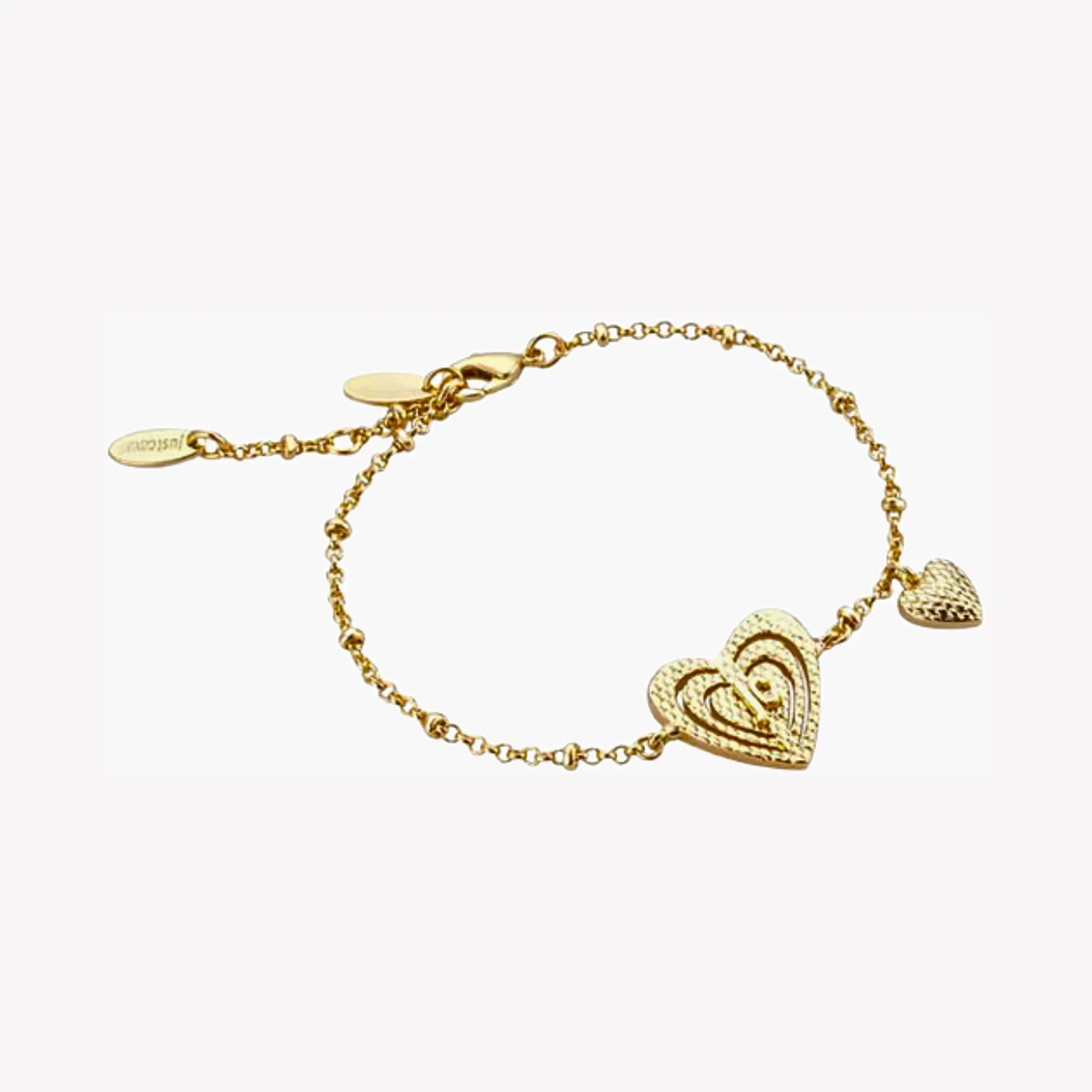 Just Cavalli Women's Gold Brass Bracelet, Unique Design | Jcfb00110200