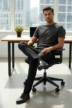 Pantalon de costume Luxury Vision « Ethan » noir Super 150.