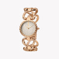 Just Cavalli Women's Rose Gold Watch, Silver Dial | Jc1l132m0085