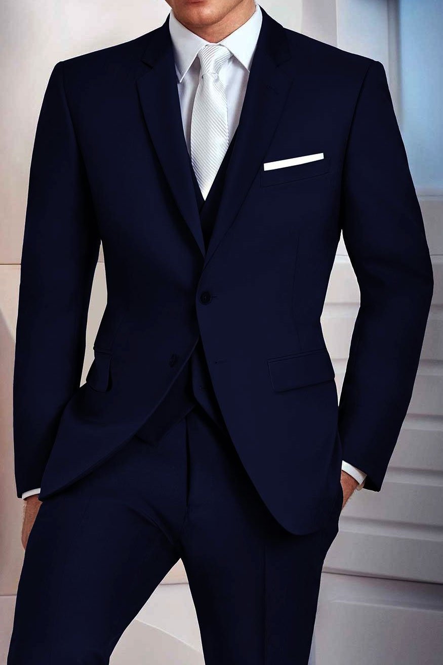 Veste de costume bleu marine « Madison » à encoche (pièces séparées)